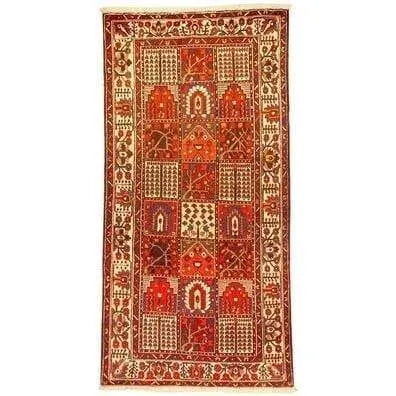 One Of The Kind Persian Bakhtiar Rug 10'3" x 4'11"